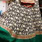 Lehenga black, green and red combo - Selina Habibti Attire