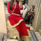 Red and gold lehenga - Selina Habibti Attire