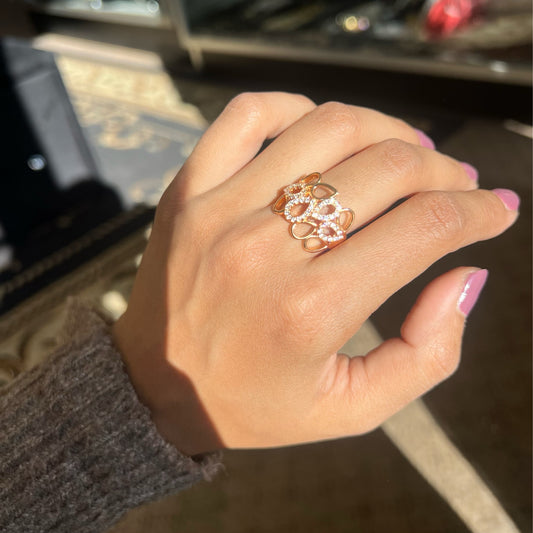 Unique almond shape ring