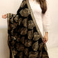 Black velvet sequence shawl
