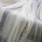 Light weight georgette shimmer saree off white - Selina Habibti Attire