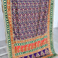 Raw silk large mirror multi color dupatta