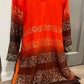 Light weight orange sharara suit