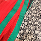 Lehenga black, green and red combo - Selina Habibti Attire