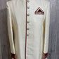 Classic white with red Sherwani - Selina Habibti Attire