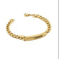 Gold link men bracelet