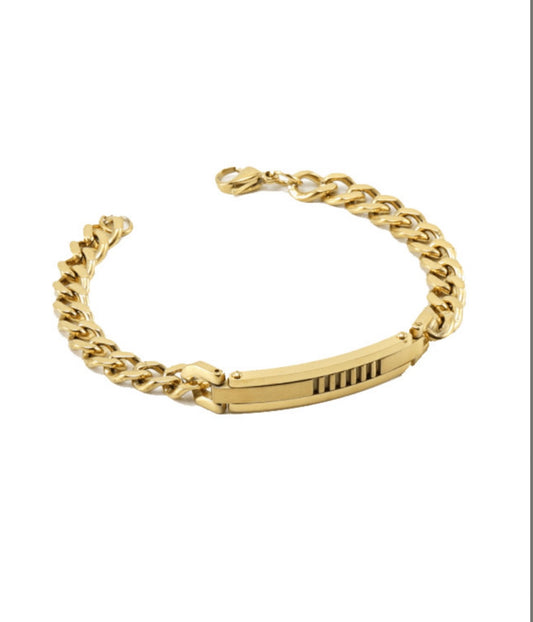 Gold link men bracelet
