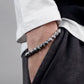 Grey marble beaded bracelet