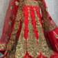 Red and gold bridal lehenga - Selina Habibti Attire