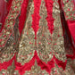 Red and gold bridal lehenga - Selina Habibti Attire