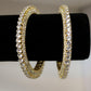Heavy stone work bangle set