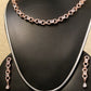Round lock chain style necklace set