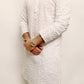 White cotton chikankari kurta set