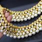 Kundan gold plated heavy work anklets