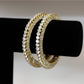 Heavy stone work bangle set