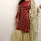 Red sequence georgette gharara suit