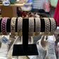 Bridal diamond cut bangles - Selina Habibti Attire