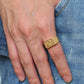 Islamic Allah written gold ring