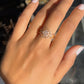 Round stone rosegold ring