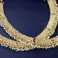 Gold bridal anklets