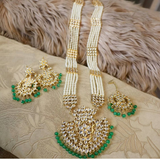 Bridal long necklace set - Selina Habibti Attire