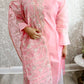 Pink high colar kurti set - Selina Habibti Attire