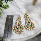 Very long kundan earrings - Selina Habibti Attire