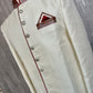 Classic white with red Sherwani - Selina Habibti Attire
