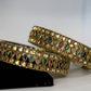 Gold plated party multi color bangles