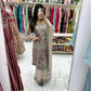 Cream colored gharara suit