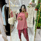Pink tulip pant kaftan