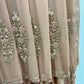 Nude peach layered gharara suit