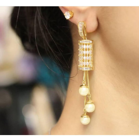 Gold plated earrings - Selina Habibti Attire
